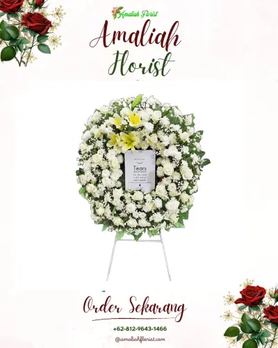 Krans Bunga Duka Cita di Ganjaran